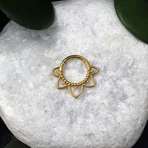 Clickring Seerose Gold